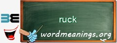 WordMeaning blackboard for ruck